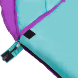 NILS CAMP Schlafsack Größe M Violett-Türkis - Mumienschlafsack für Outdoor, Trekking & Camping