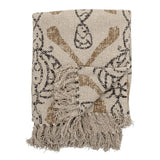Bloomingville Tagesdecke natur Baumwolle 160x130 cm Kuscheldecke Decke Wohndecke