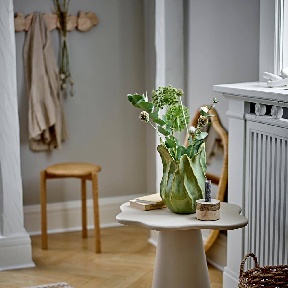 Bloomingville Dalin Kerzenhalter braun D9 cm aus Sandstein – Teelichthalter für Tischdeko & Wohnzimmer