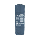 NILS CAMP selbstaufblasende Campingmatte 2 Personen 190 cm grau Isomatte Outdoor
