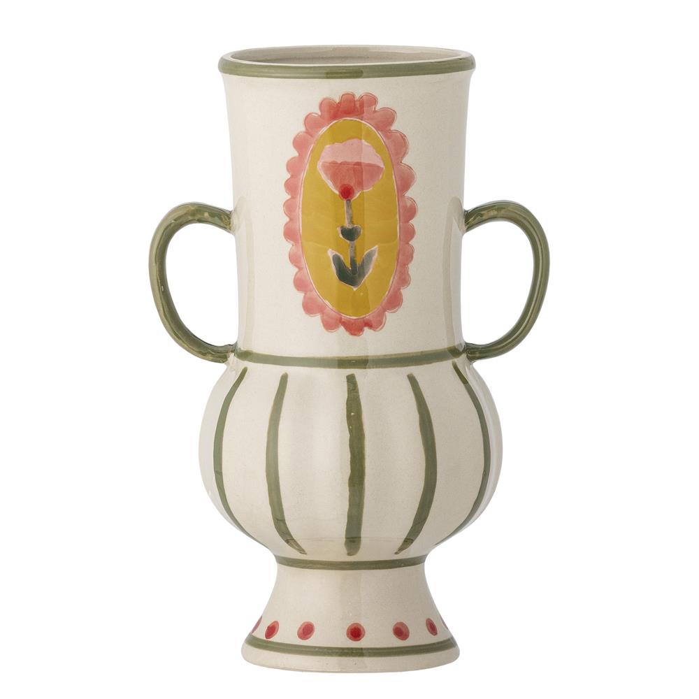 Bloomingville Odina Vase Bunt Steingut Deko-Vase 21cm
