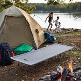 NILS CAMP Feldbett klappbar grau für Camping Reisen Outdoor bequem stabil ultra leicht