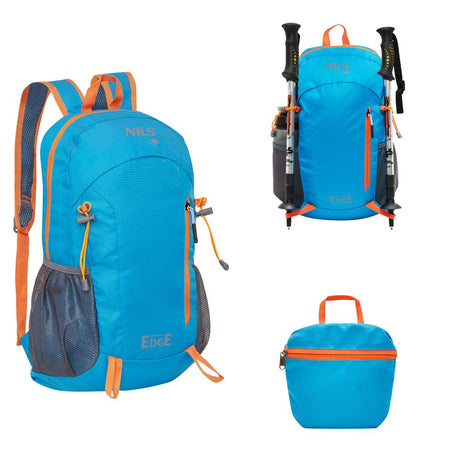 NILS CAMP Tagesrucksack Edge 22L in Blau - leichter Rucksack für Wandern, Radfahren & Reisen