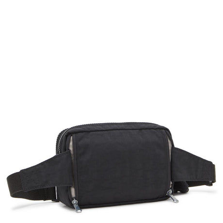 Kipling ABANU MULTI, 2-in-1-Crossbody- und Bauchtasche, Black Noir (schwarz), Schultertasche