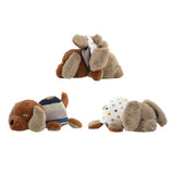 Bloomingville MINI Charlie Plüschtier bunt - 2in1 Kuscheltier Hund & Kaninchen für Baby & Kinderzimmer