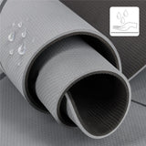 Yogamatte 183 x 61 x 0,8 cm Fitnessmatte Grau Gymnastikmatte rutschfest | HMS YM10