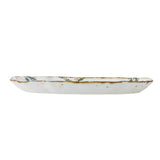 Bloomingville Savina Servierplatte bunt - Steingut Platte mit Blumenmotiv für Tischdeko