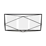 Umbra Prisma Geometrischer Bilderrahmen 48 x 23 x 8 cm zum Aufhängen oder Aufstellen Schwarz