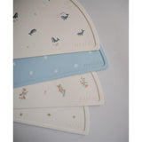 Mushie Silikon-Platzdeckchen, White Daisy, Tischset, BPA-frei