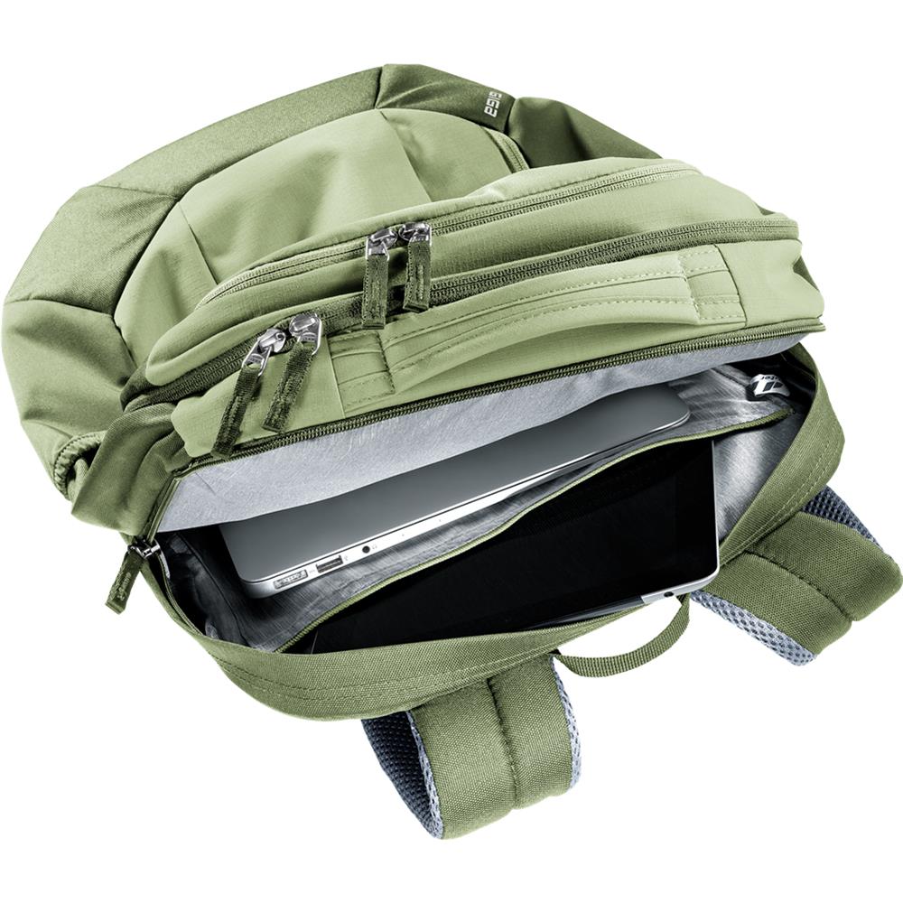 deuter Giga, Lifestyle-Rucksack, mineral-grove (grün), 28L, mit Flaschenhalter und Laptopfach