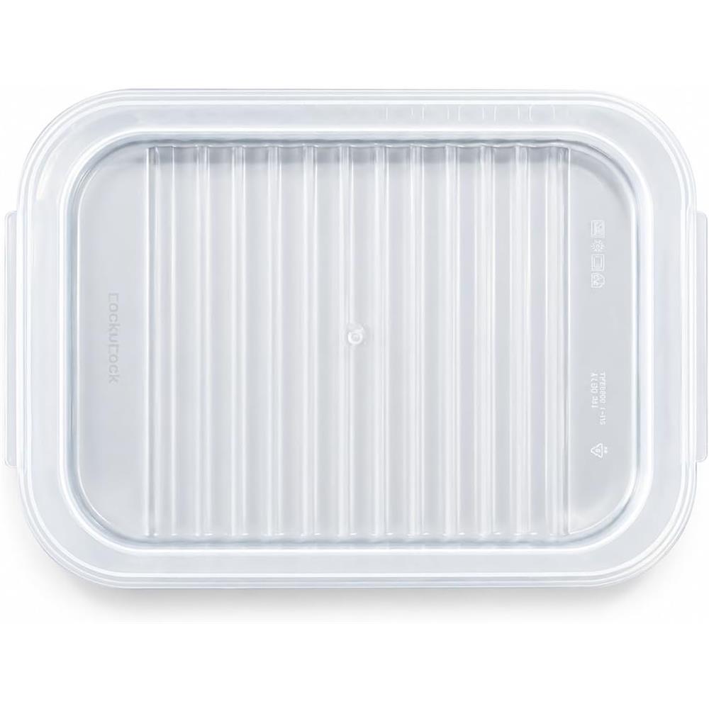 LocknLock Frischhaltedosen 3er Set 1.2L, Transparent, BPA-frei, Rechteckig, Gefriergeeignet bis –20 °C