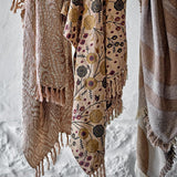 Bloomingville Okapi Decke Braun Baumwolle 160x130 cm Wohndecke