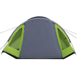 NILS CAMP Discovery Zelt für 4 Personen in Grün-Grau - Campingzelt mit Vorraum für Outdoor & Familie