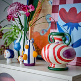 Bloomingville Conneli Vase Keramik bunt Gesicht Design 33 cm