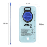 NILS CAMP Trinkblase 2L blau für Rucksack Wandern Fahrrad Outdoor