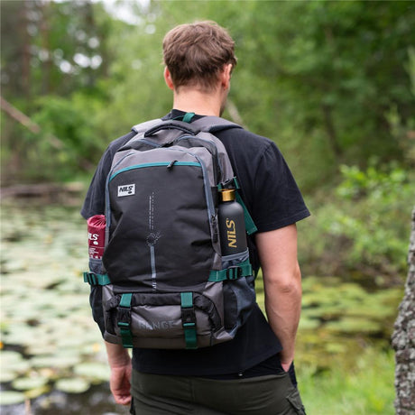 NILS CAMP Trekkingrucksack Range 45L Schwarz - Outdoor Rucksack Wandern Camping