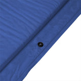 NILS CAMP Isomatte selbstaufblasend in blau-grau mit Kissen für Camping Trekking Outdoor