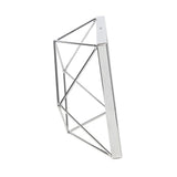 Umbra Prisma Geometrischer Bilderrahmen 20 x 15 x 7 cm zum Aufhängen oder Aufstellen Chrom Silber