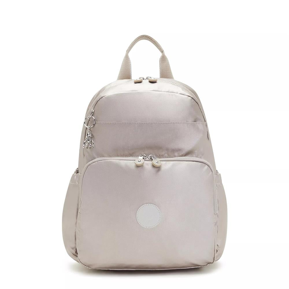 Kipling MAISIE, Wickelrucksack, Metallic Glow (beige), Babyrucksack mit Wickelauflage & Fächern