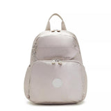 Kipling MAISIE, Wickelrucksack, Metallic Glow (beige), Babyrucksack mit Wickelauflage & Fächern
