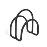 Umbra Squire Serviettenhalter, in Schwarz, gebogenes Metall im eleganten Stil