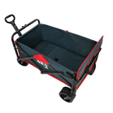 NILS CAMP Bollerwagen faltbar 160L in Anthrazit - Campingwagen für Strand & Garten