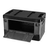 NILS CAMP Transportbox 38L Grau-Schwarz - klappbare Campingbox für Camping, Auto & Haushalt