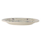 Bloomingville Marlem Tablett bunt D28 cm aus Steingut – handbemaltes Tablett für Küche & Tischdeko