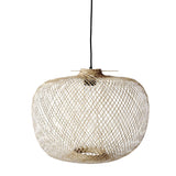 Bloomingville Pendellampe natur Ø42cm Bambus Pendelleuchte Hängelampe Hängeleuchte dänisches Design