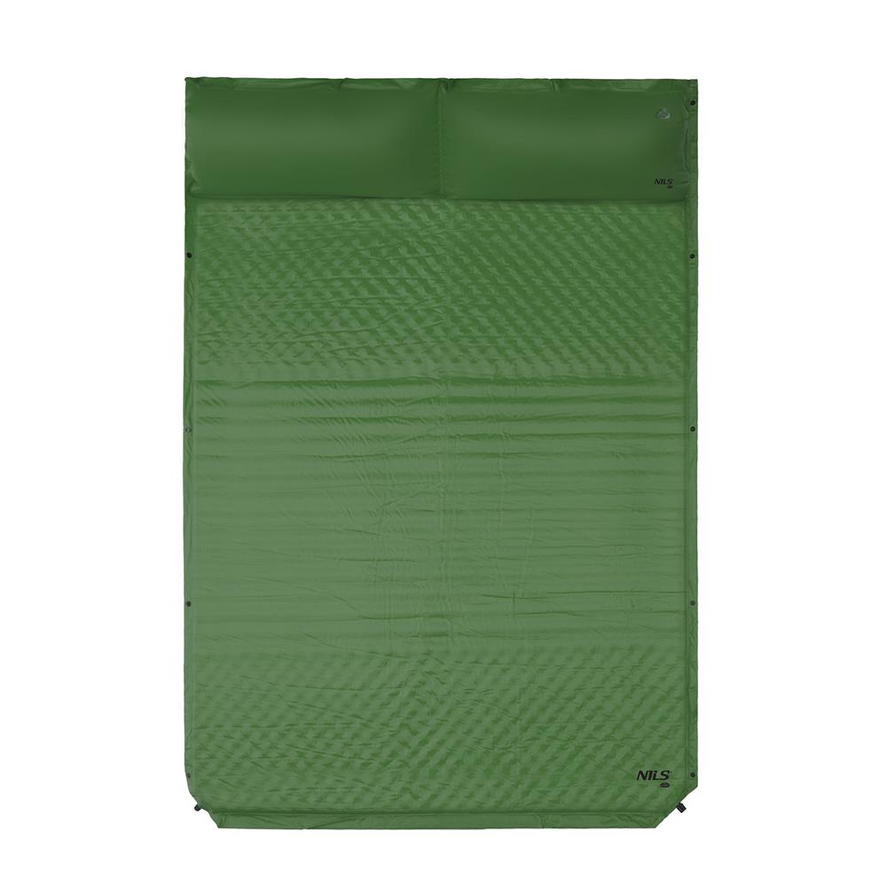 NILS CAMP selbstaufblasende Campingmatte 2 Personen 190 cm grün Isomatte Outdoor