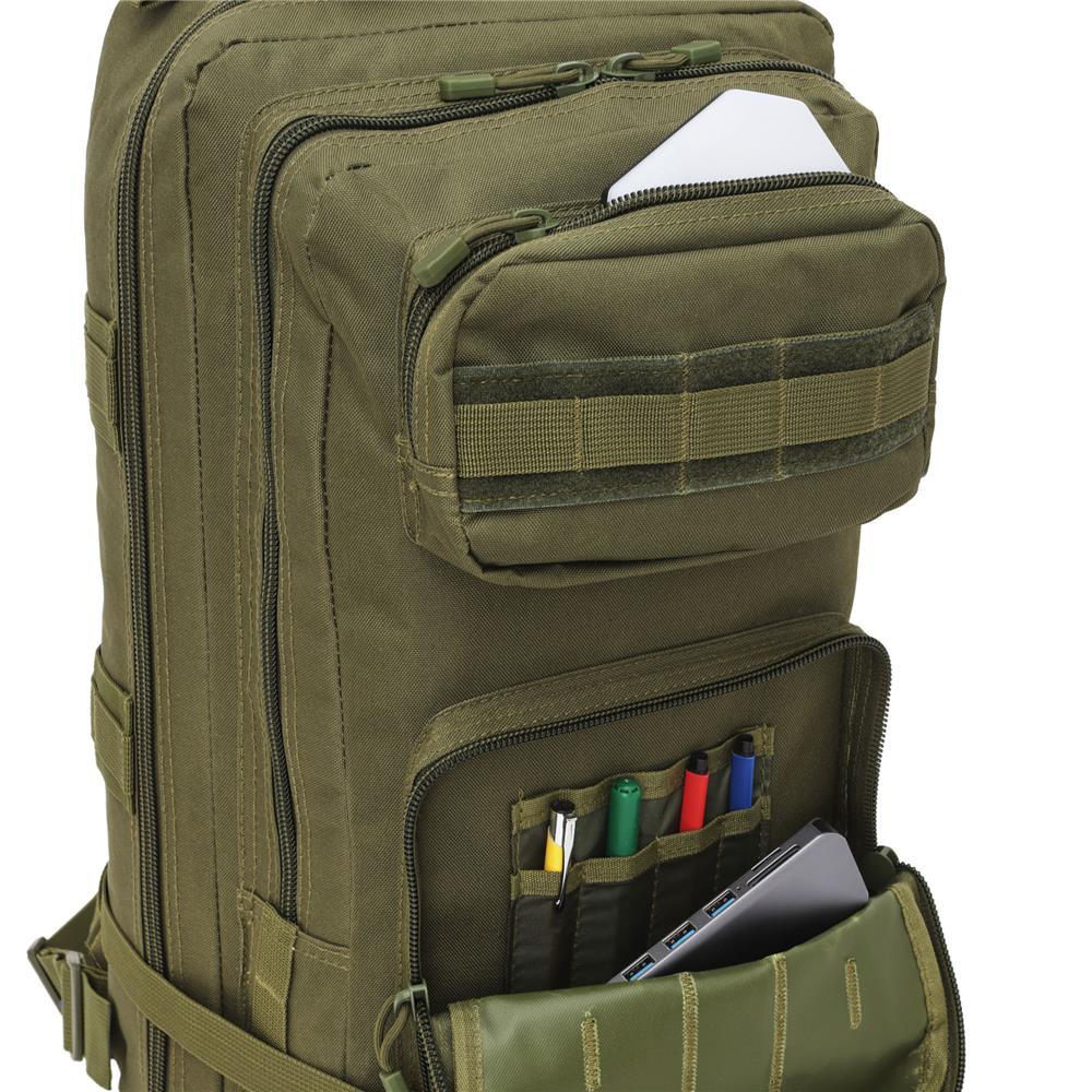NILS CAMP Militärrucksack Ranger 45L Grün - Outdoor Trekking Rucksack Camping Survival