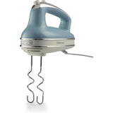 Ariete Vintage Handmixer, Blau, Elektrischer Mixer 450W, 5 Stufen Turbo, Schneebese, Knethaken