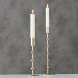 BOLTZE Kerzenleuchter Kimberly, 2-teiliges Set im Modernen Design aus Metall in Gold