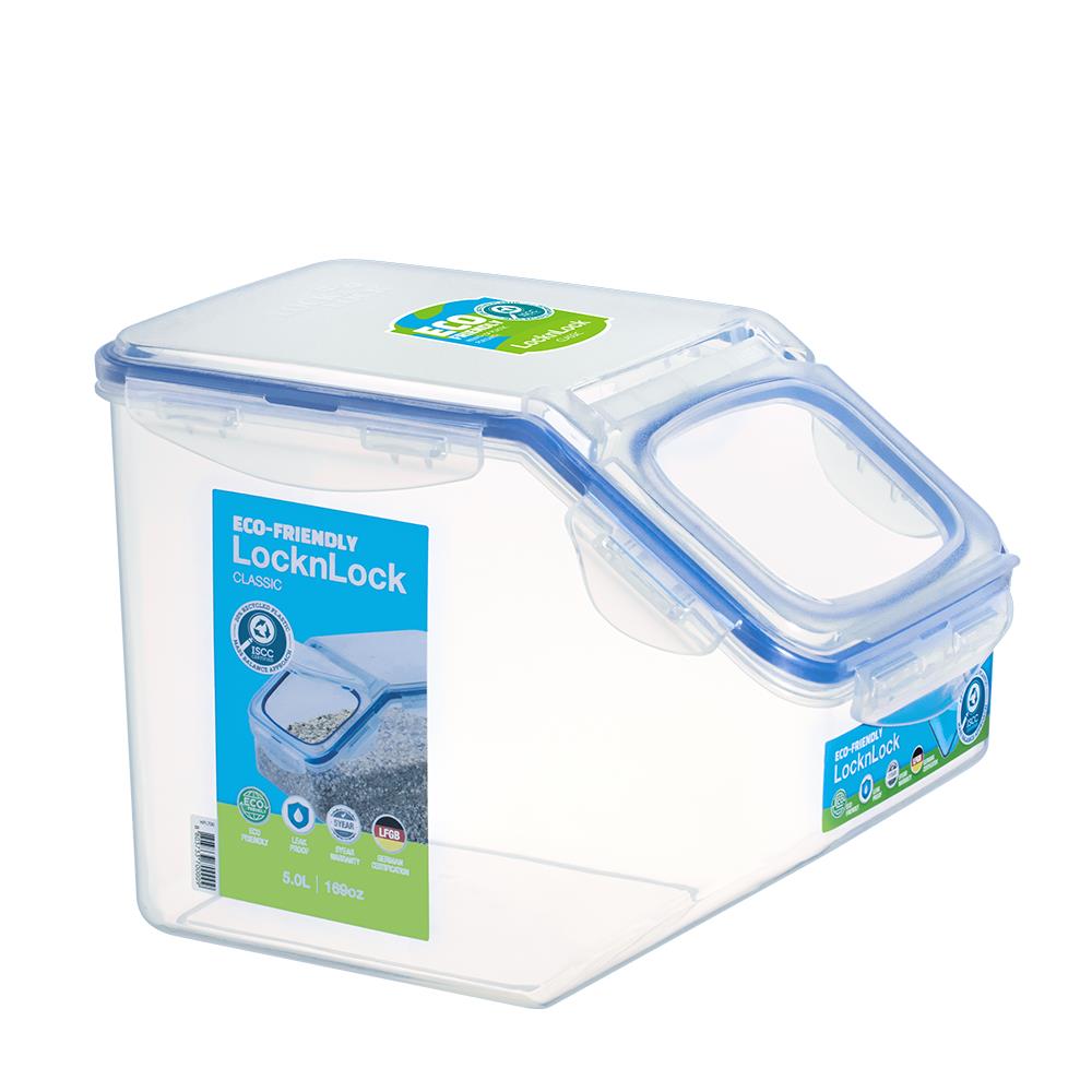 LocknLock Classic Küchen-Caddy 5 L - Schüttdose mit Klappdeckel BPA-frei