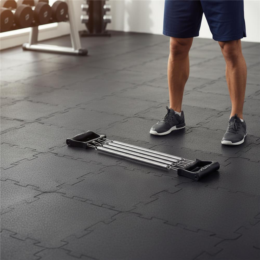 Expander Fitnessband mit 5 Stahlfedern 15-90 kg Widerstandsbänder | HMS EM03