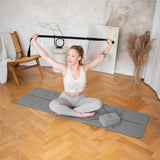 Yogamatte 183 x 61 x 0,8 cm Fitnessmatte Grau Gymnastikmatte rutschfest | HMS YM10