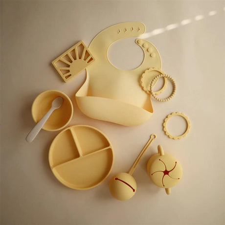 Mushie Snackbecher, Daffodil, aus Silikon, BPA-frei