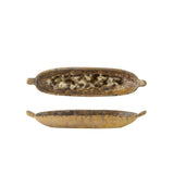 Bloomingville Milani Servierplatte Braun Steingut 23,5 cm klein