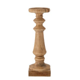 Bloomingville Noore Sockel natur H46 cm aus Mangoholz – handgeschnitzter Holzsockel für Wohnzimmer