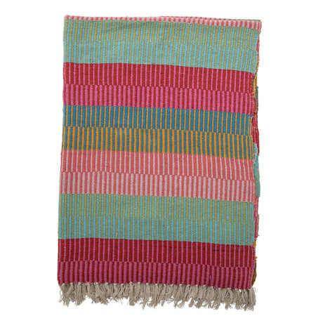 Bloomingville Isnel Decke Recycelte Baumwolle Gestreift 160 x 130 cm
