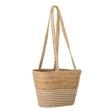 Bloomingville Simona Einkaufstasche aus Jute in Natur – Tragetasche für Einkauf & Strand