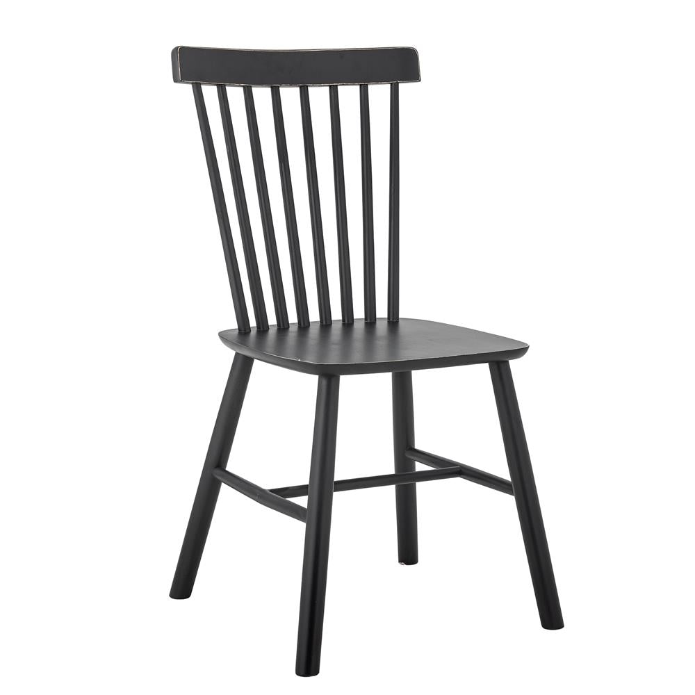 Bloomingville Mill Esszimmerstuhl schwarz L50 cm aus Holz – Stuhl für Esszimmer & Arbeitszimmer