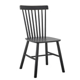 Bloomingville Mill Esszimmerstuhl schwarz L50 cm aus Holz – Stuhl für Esszimmer & Arbeitszimmer