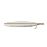 Bloomingville Villette Schneidebrett Marmor Messing 30,5x25cm edel
