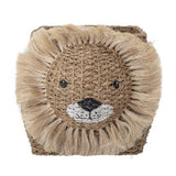 Bloomingville MINI Harrison Aufbewahrungskorb Natur Bankuan Grass Kinderzimmer Spielzeugkorb Löwe
