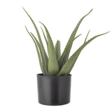 Bloomingville Aloe Kunstpflanze Grün im Topf Höhe 61cm