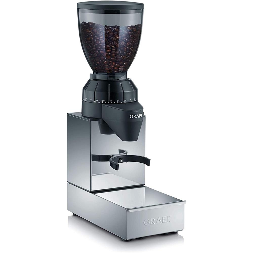 GRAEF Elektrische Kaffeemühle CM850 Edelstahl integrierte Sudschublade Espressomühle