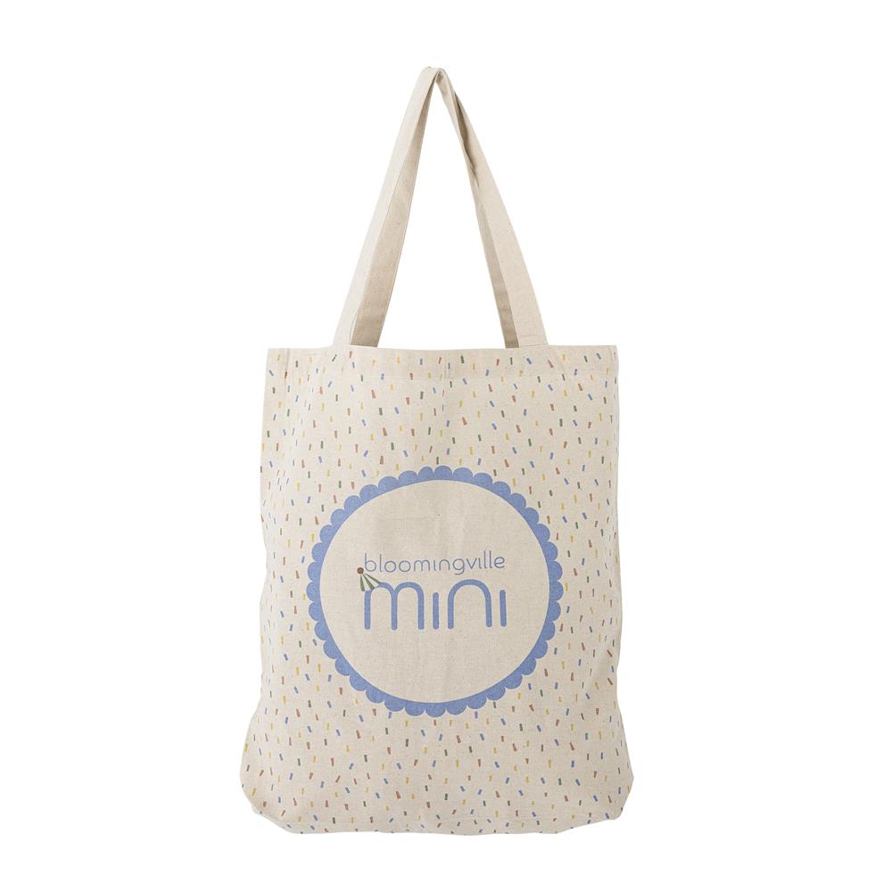 Bloomingville MINI Celebrate Tragetasche Blau Baumwolle 38x40cm