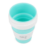 NILS CAMP faltbare Trinkflasche 475 ml Silikon minzgrün für Camping Outdoor Reisen