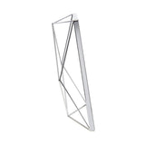 Umbra Prisma Geometrischer Bilderrahmen zum Aufhängen oder Aufstellen Chrom 30 x 25 x 8 cm